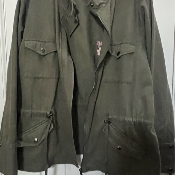 Sheryl Crow Designer Army/Military Green Jacket withh Embroidery 100% Cotton - Picture 14 of 16